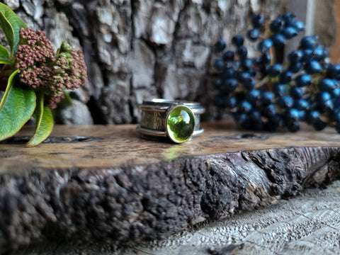 Bague peridot taille 56
