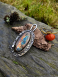 Pendentif labradorite/ phoenix