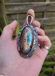 Pendentif labradorite/ phoenix