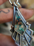 Pendentif calcedoine cuprifere