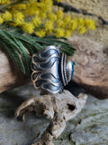 Bague calcedoine cuprifere taille 56