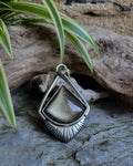 Pendentif obsidienne dorée/ oeil
