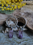 Boucles d'oreilles amethyste