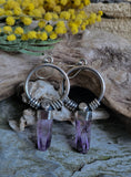 Boucles d'oreilles amethyste