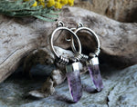 Boucles d'oreilles amethyste