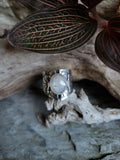 Bague rubis blanc taille 55