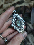 Pendentif aigue marine