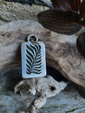 Pendentif jade nephrite/ feuillage