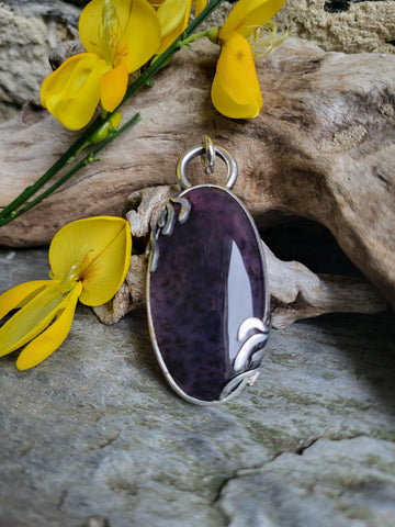 Pendentif amethyste sage
