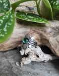 Bague tourmaline verte Taille réglable 53 à 56
