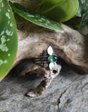 Bague tourmaline verte Taille réglable 53 à 56
