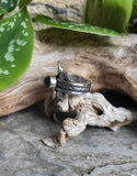 Bague tourmaline verte Taille réglable 53 à 56
