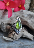 Bague peridot taille 56