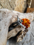 Bague tourmaline bleu/verte taille réglable