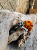 Bague tourmaline bleu/verte taille réglable