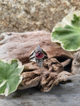 Bague tourmaline rose taille 53