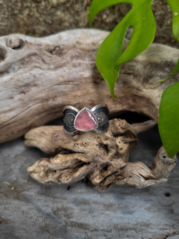 Bague tourmaline rose taille 60