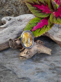 Bague agate montana/ renard taille 58