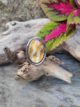 Bague agate montana/ renard taille 58