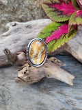 Bague agate montana/ renard taille 58