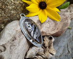 Pendentif agate montana/ lion