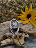 Pendentif agate montana/ lion