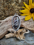 Pendentif agate montana/ lion