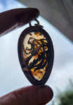 Pendentif agate montana/ lion