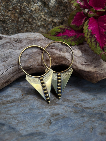 Boucles d'oreilles laiton
