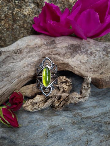Bague peridot taille 58