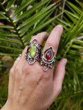 Bague peridot taille 58