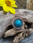 Bague turquoise a inclusion de pyrite taille 60