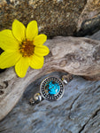 Bracelet turquoise a inclusion de pyrite