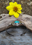 Bracelet turquoise a inclusion de pyrite