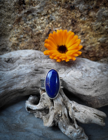Bague lapis-lazuli taille 58