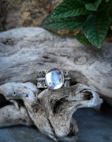 Bague kunzite taille 63