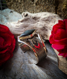 Bracelet obsidienne manta huichol