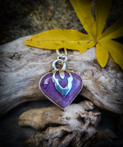 Pendentif jade lavande