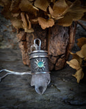 Pendentif boite secrète/ quartz