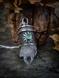 Pendentif boite secrète/ quartz