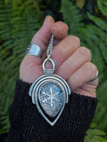 Pendentif quartz/flocon