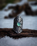 Bague flocon/opale des andes