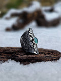 Bague flocon/opale des andes