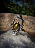 Pendentif citrine fumé