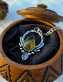 Pendentif citrine fumé