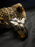 Pendentif abeille / citrine