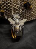 Pendentif abeille / citrine