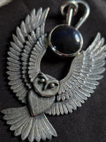 Pendentif hiboux/ sodalite irisé