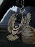 Pendentif hiboux/ sodalite irisé