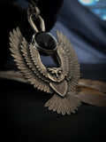 Pendentif hiboux/ sodalite irisé